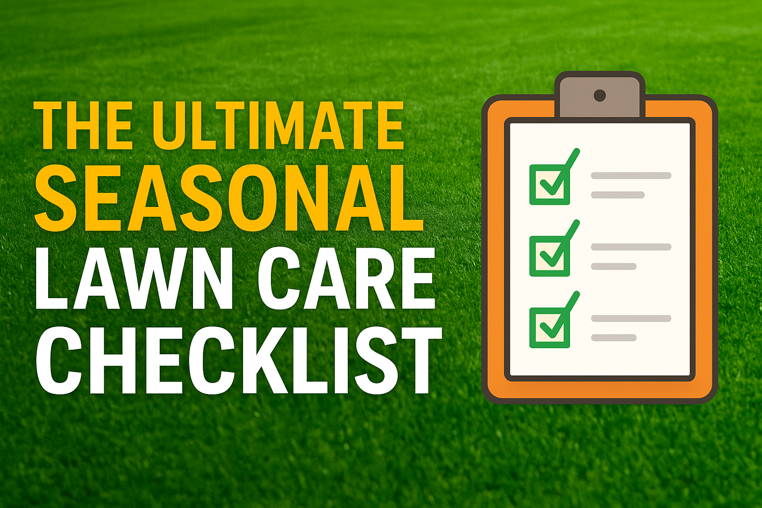 The Ultimate Seasonal Lawn Care Checklist: What to Do in Spring, Summer, Fall, and Winter